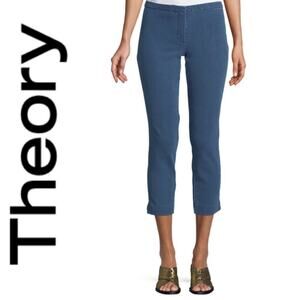 THEORY Movement Denim Classic Cropped Skinny Pants